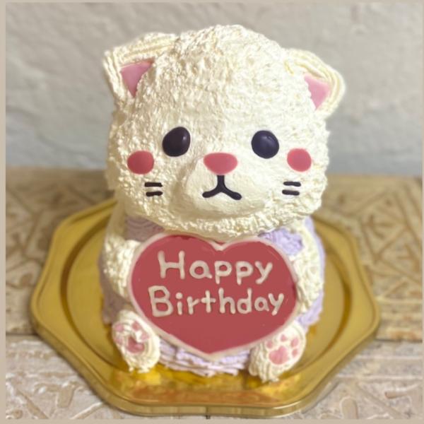 キーワード：誕生日 ケーキ こども 子供 かわいい 人気 動物  立体ケーキ センイルケーキ サプライズ 送料無料 ねこ 猫・原材料：乳等を主要原料とする食品（乳製品、植物油脂、乳たんぱく、乳清ミネラル）（国内製造）、ケーキミックス、卵、砂...