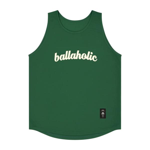 ballaholic LOGO Tanktop  【BHBTO00550FGW】forest green/off white