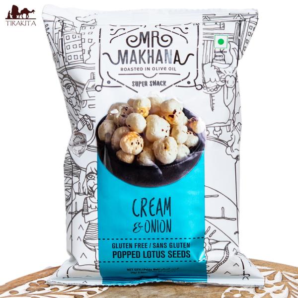 ロータスシード フォックスナッツ マカーナ ゴルゴンナッツ MR.MAKHANA CREAM AND ONION クリームオニオン味