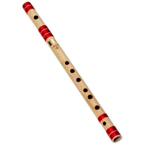 送料無料 バンスリ Bansli インド 管楽器 高品質コンサート用バンスリ(D#管) 民族楽器 インド楽器 エスニック楽器