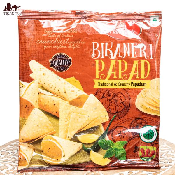 インド料理 パパド インドスナック おつまみ スパイス香るパパド本場ラジャスタンの味 200g (Haldiram's)