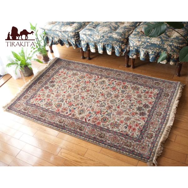 送料無料 ラグ マット 絨毯 手織り絨毯 手織りのインド絨毯 約148cm X 約95cm 玄関マット 手編み絨毯 じゅうたん 手作り アジアン Buyee Buyee Jasa Perwakilan Pembelian Barang Online Di Jepang