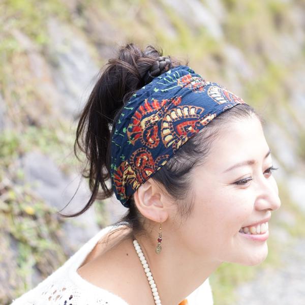 ターバン ヘアバンド コットン 髪留め エスニックな装いにプシュカルコットンのヘアバンド アジア アジアン Buyee Buyee Japanese Proxy Service Buy From Japan Bot Online