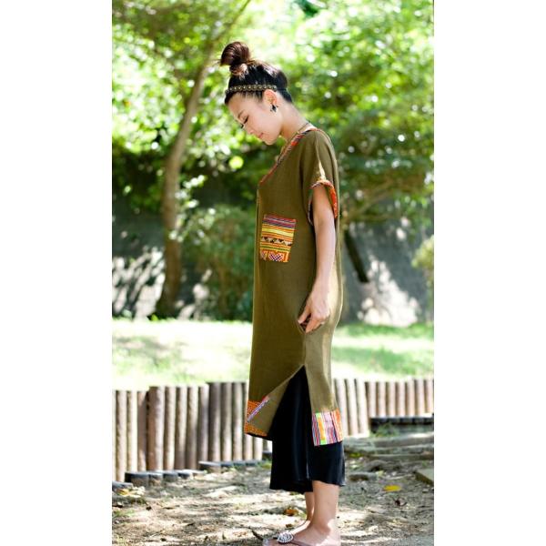 送料無料 モン族 コットンワンピース モン族のvネックワンピース レディース フリーサイズ 春 夏 秋 Buyee Buyee 日本の通販商品 オークションの代理入札 代理購入