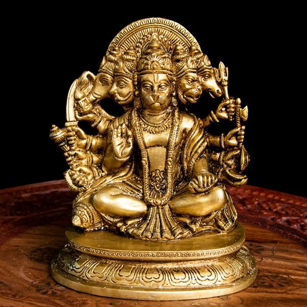 送料無料 ハヌマーン 神様像 ファイブフェイスハヌマーン(高さ 16cm