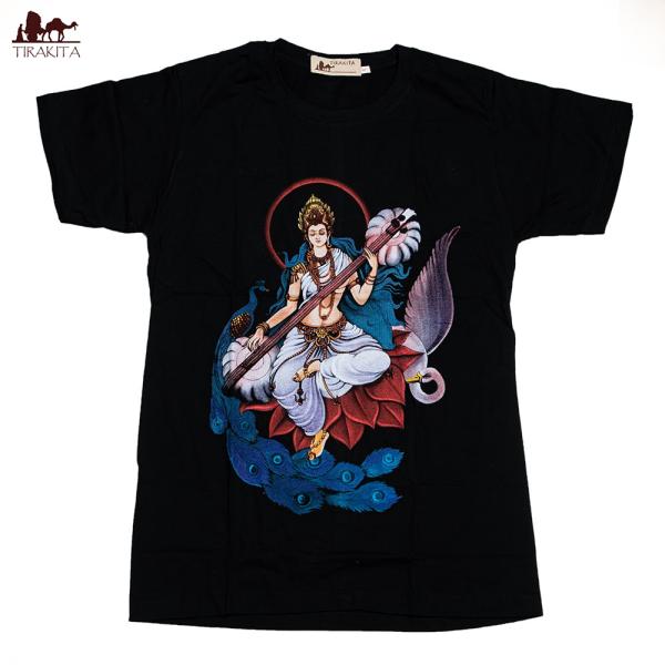 T シャツ 神様 サラスヴァティー 音楽と芸術の神様 Tシャツ メンズ レディース インド エスニック衣料 Buyee Buyee Japanese Proxy Service Buy From Japan Bot Online