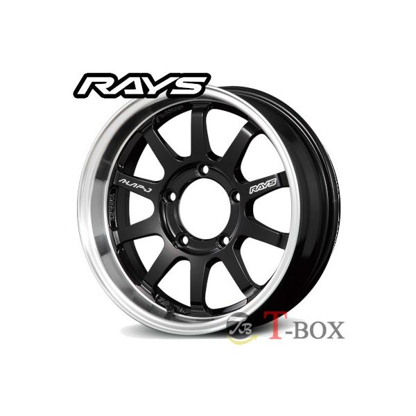 ジムニーシエラ　レイズ　RAYS ALAP-J 16インチ RAYS レイズ A-LAP-J 16インチ 6.0J ブラックリムDC エーラップ