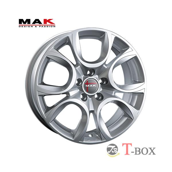 (単品1本価格) 17インチ 7.5J 5/110 MAK マック TORINO トリノ シルバー
