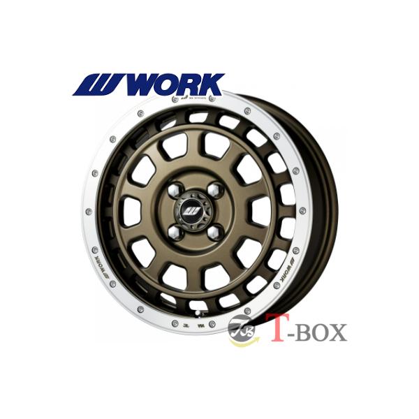 WORK (4本特価) 15インチ 5.0J 4/100 ワーク CRAG T-GRABIC