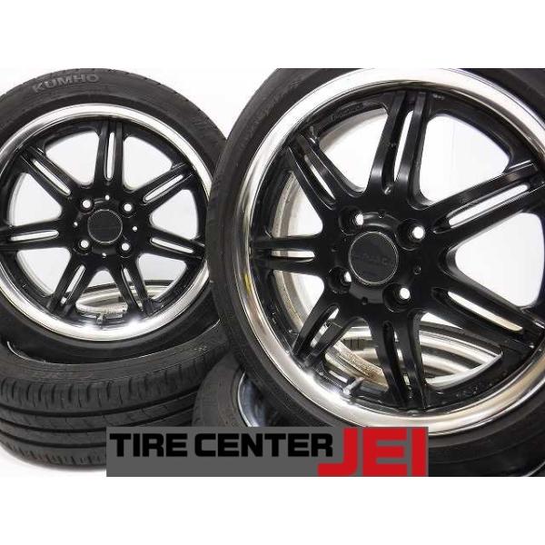 なーやんさん専用②タイヤバリ山！社外15インチアルミ165/50R15 軽自動車 15インチ ワーク ヴァリアンツァ 165/50R15 5J+42 100 軽自動車 中古
