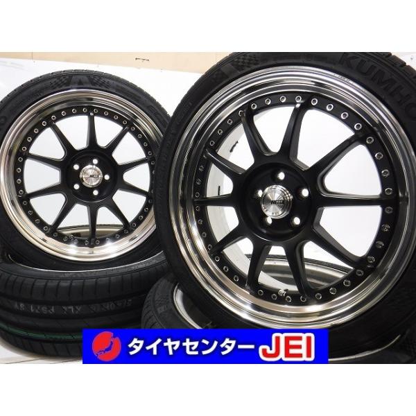 SSR III 18インチホイールセット 18インチ SSR SP3 225/40R18 7.5J+43 100 86/プリウス 新品タイヤ 中古
