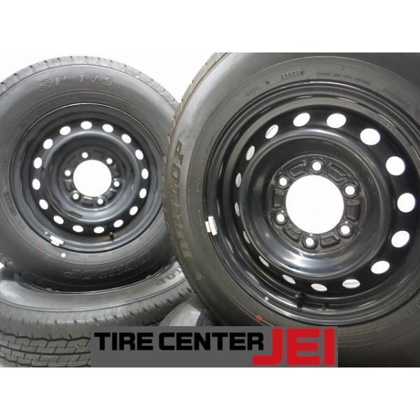 【値下げ】195/80R15 LTほぼ新車外しハイエース純正鉄ホイール付き夏タイヤ４本 tire-center-jei_ams15-0982