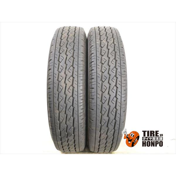 中古タイヤ 2本セット 185R14 8PR ブリヂストン V600 サマー