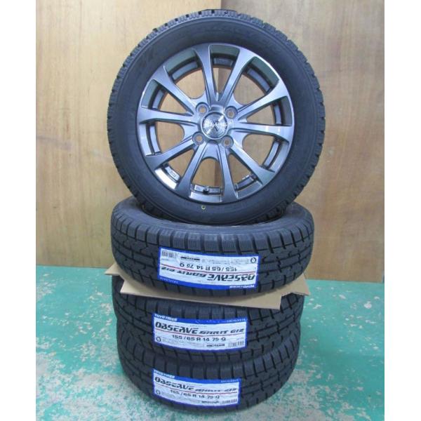 GARIT 155/65R14 トーヨータイヤ OBSERVE GIZ タイヤホイールセット