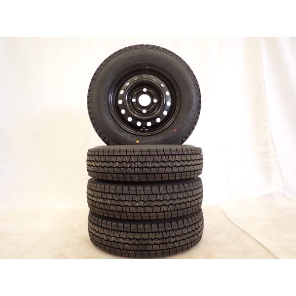 は*こ様 2021年製造 145R12 6PR LT ダンロップスタッドレス 4 冬新品 2024年製 4本 会社宛 送料無料 145R12×4J 6PR LT ダンロップ