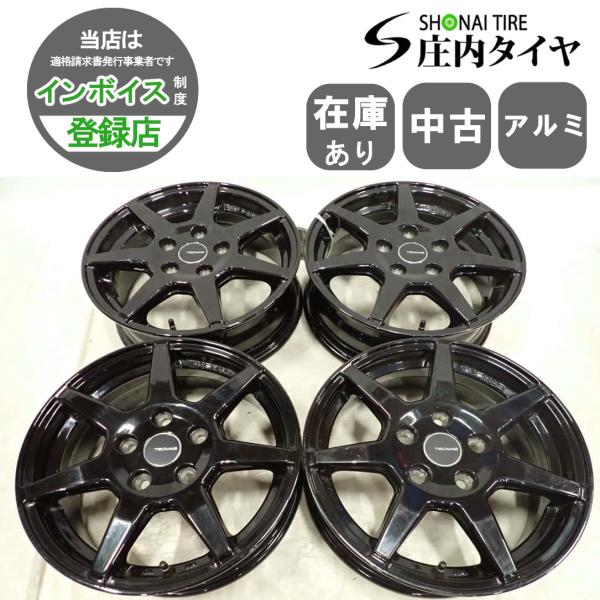 4本 会社宛 送料無料 15×5.5J TECMAG アルミ ホイール 5穴 PCD 112mm +