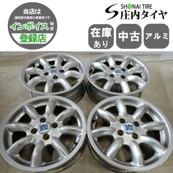 4本SET 会社宛 送料無料 15×6J MINILITE ミニライト アルミ 4穴 PCD