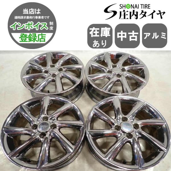 4本SET 会社宛 送料無料 16×6J 日産 純正 アルミ ホイール 4穴 PCD