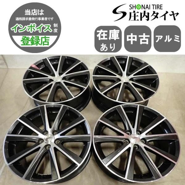 社外18ｲﾝﾁｱﾙﾐﾎｲｰﾙ 5H-100 ﾚｶﾞｼｨ等 4本 マルカサービス 18インチ 5H100 8.5J+45 5穴 ホイール 4本 クリスタル