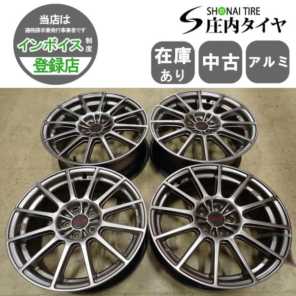 4本SET 会社宛 送料無料 17×7J スバル STI エンケイ ENKEI 純正 アルミ