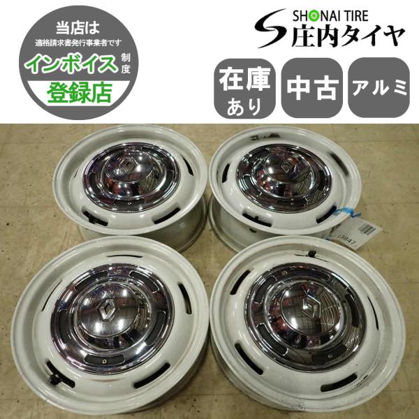 4本 会社宛 送料無料 15×6J ルノー カングー 純正 アルミ OP アロイ 5