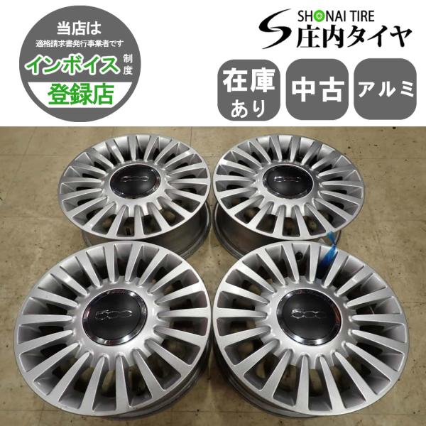 4本SET 会社宛 送料無料 15×6J FIAT フィアット500 純正 アルミ