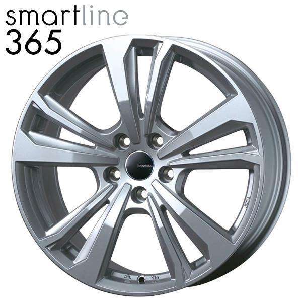 在庫要確認4本SET会社宛送料無料 MID マルカサービス Smartline 365 17×7J 112-5穴 +49 シルバー アウディS3 スポーツバック