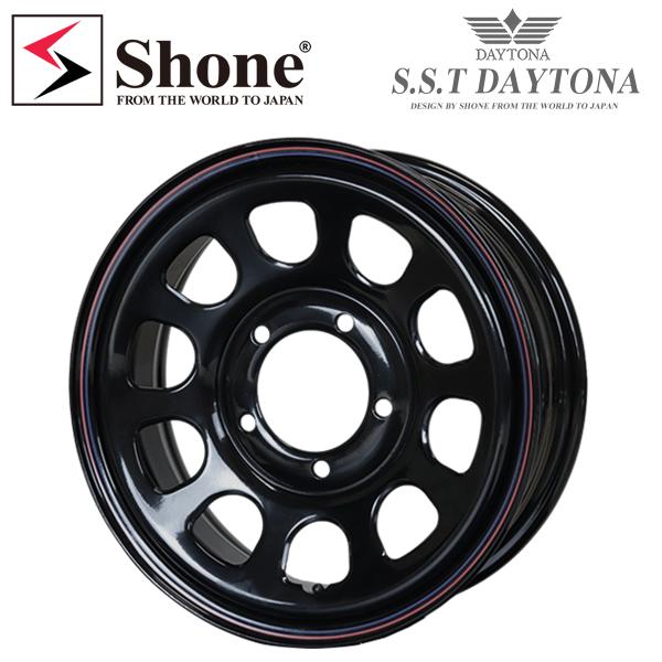 新品 4本価格 業者様 送料無料 SHONE SST DAYTONA デイトナブラック 赤 