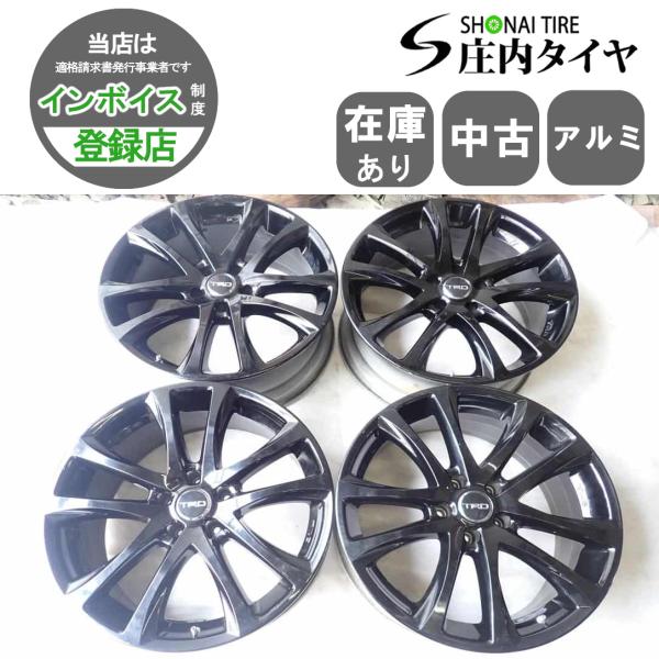 【3900】A送料無料▲TOYOTA TRD TF5▲19x8.0J 5穴 114.3 +40▲4本 26103495 4本SET 会社宛 送料無料 19×8J TRD TF5 アルミホイール 5穴 PCD114.3mm