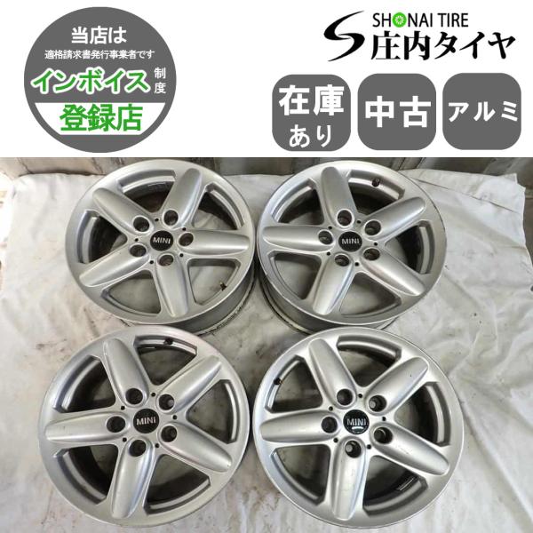 4本SET 会社宛 送料無料 16×6.5J MINI ミニクロスオーバー ミニペースマン 純正 アルミ 5穴 PCD 120mm +46 ハブ径72.5mm 