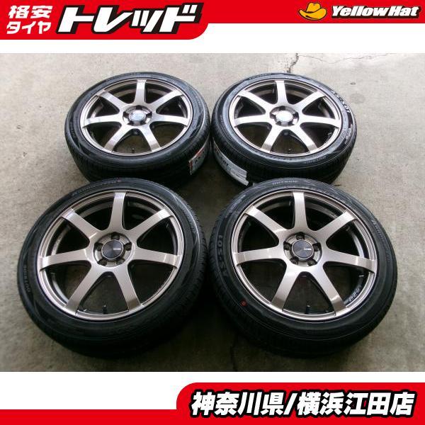 ◇エンケイPF07◇7.0×17インチ +48 5H100◇2024年製新品夏タイヤ付 