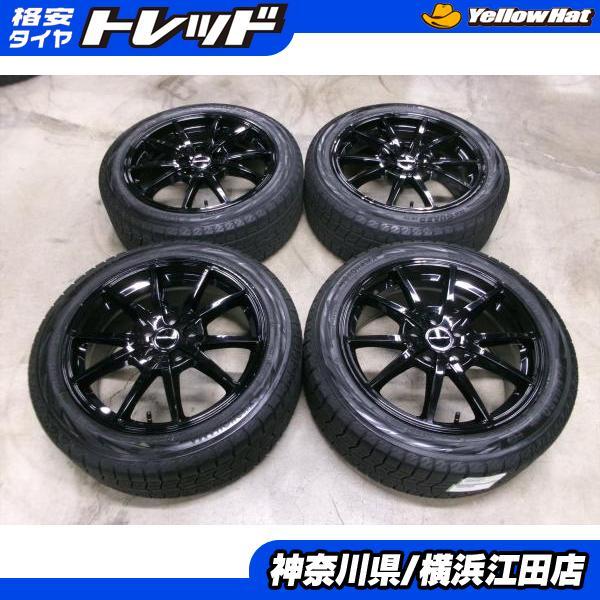 ◆2024年製国産中古スタッドレス付◆ユーロデザイン + ヨコハマアイスガードiG70 225/45R17インチ◆F54 ミニクラブマンに 4本セット 江田