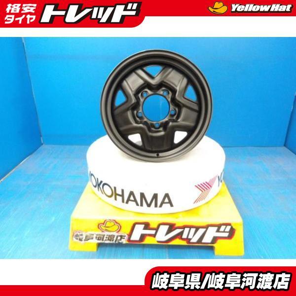 1枚 中古 背面 ホイール スズキ ジムニー純正 スチール 16インチ 5.0J +22 5穴 5H 139.7 渡 ジムニー JB23W JB64W 単品