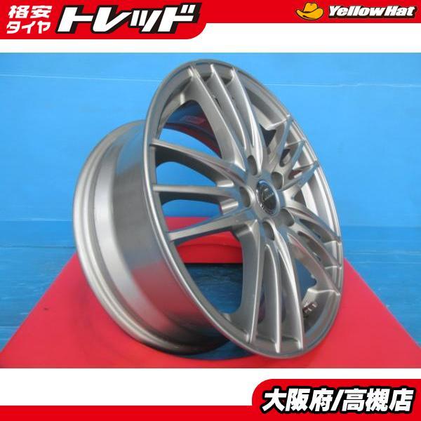17インチ 中古 アルミ ホイール 4枚 エコフォルム SE18 ノア