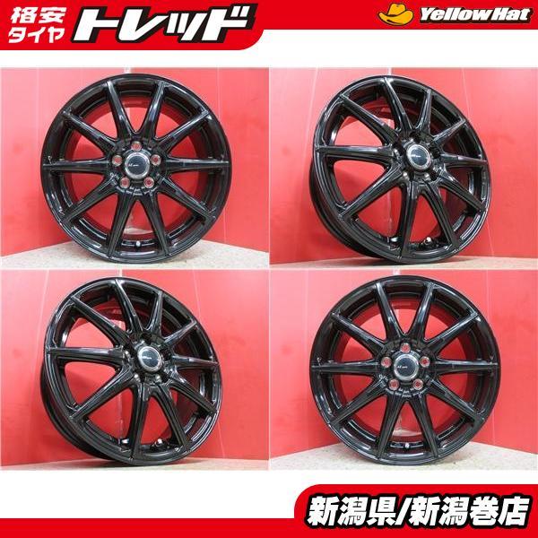 4.5J 車用品・バイク用品 送料無料 4本セット ホイールのみ インター