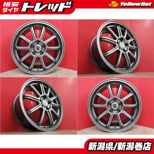 中古美品 4本 エステローザ 18インチ ホイール セット GRヤリス  