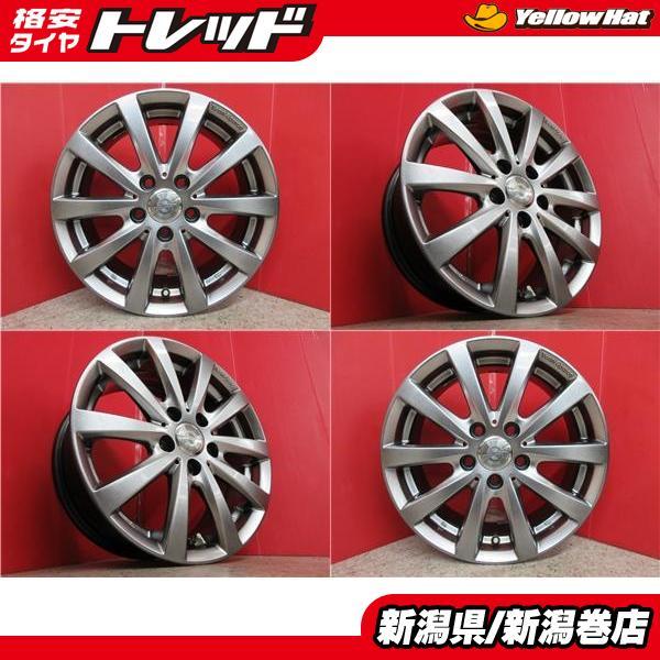 中古 4本 チームスパルコ 16インチ ホイール セット 6.5J +48 5H 112  
