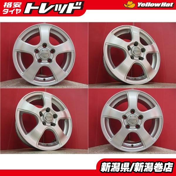 中古 4本 ダンロップ VIOLENT 15インチ ホイール セット 6J +43 5H  