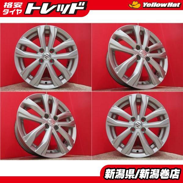 スズキ 16インチ 16in 6J 　4本セット 中古 4本 スズキ 純正 16 インチ ホイール セット 6J +45 4H 100