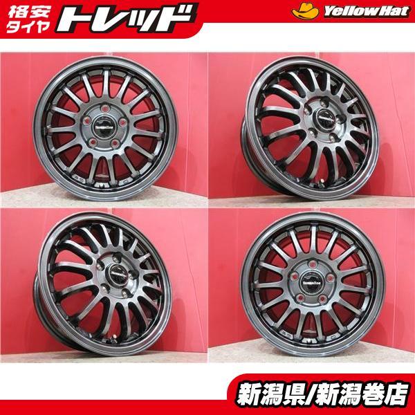 特価品 新品 4本 Human line HS-15 15インチ ホイール セット 6J +48 