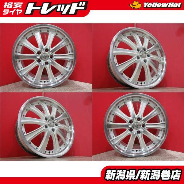 限定 中古 4本 アネーロ コラソン 19インチ ホイール セット 7.5J +48