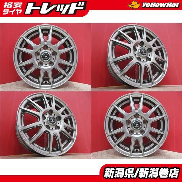 限定セット 中古 4本 インヴェルノ 15インチ ホイ-ル セット 6J +53 5H 