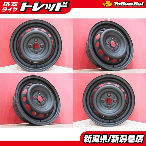 限定セット 中古 4本 マツダ 純正 15インチ ホイール セット 5.5J +40 4H 100 DJ 系 デミオ MAZDA2 DJ3AS DJ3FS DJ
