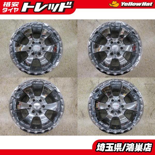 MKW MK-19 18x10J-24 6H-139.7 中古4本セット ラグカー メッキ アメ車 