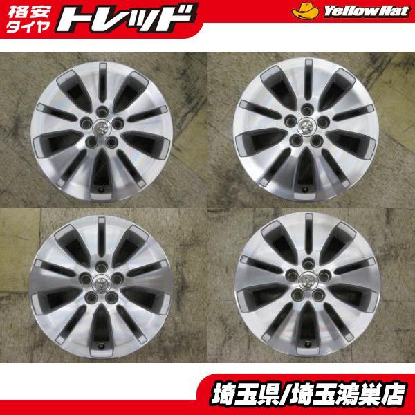 トヨタ 10系 アルファード 前期純正 17x7J+45 5H-114.3 中古4本セット 