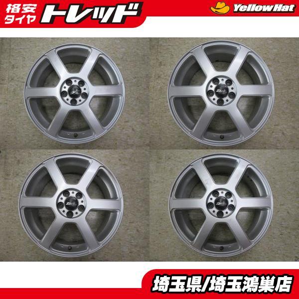 ZACK 17x7J+50 5H-100 中古4本セット 30〜50系 プリウス ウィッシュ