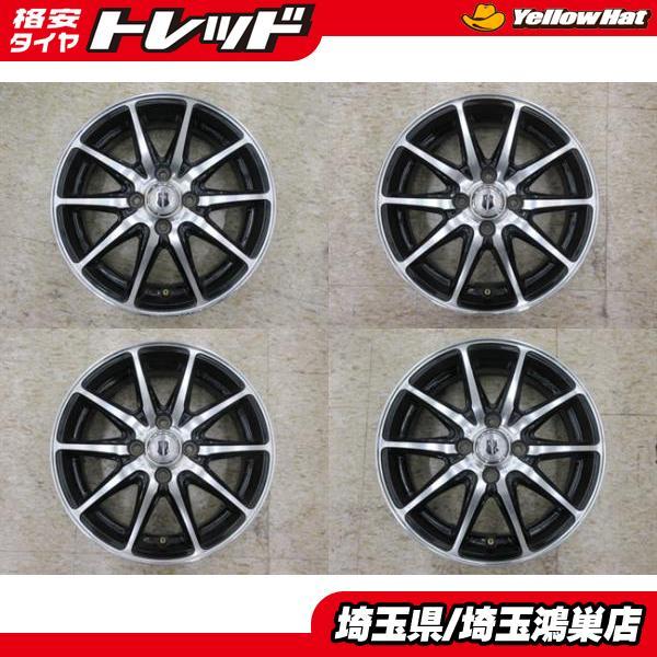 CRIMSON BASEL SV5 15x4.5J+45 4H-100 中古4本セット タント ムーヴ 