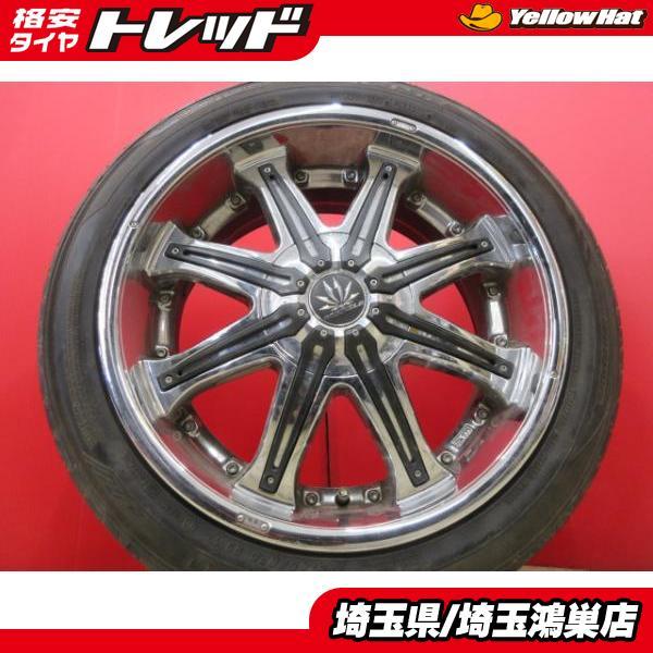 4本 20inch CRIMSON クリムソン MYRTLE MR-11 マーテル メッキ 114.3