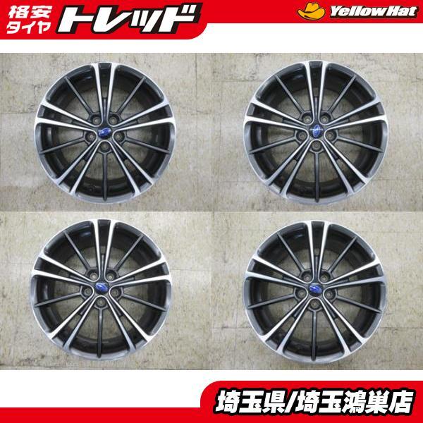 スバル BRZ 純正 17x7J+48 5H-100 中古4本セット インプレッサスポーツ 