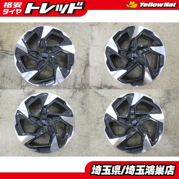 スバル クロストレック 純正 18x7J+55 5H-114.3 中古4本セット BS9型 レガシィアウトバック 流用にも CROSSTREK SUBARU
